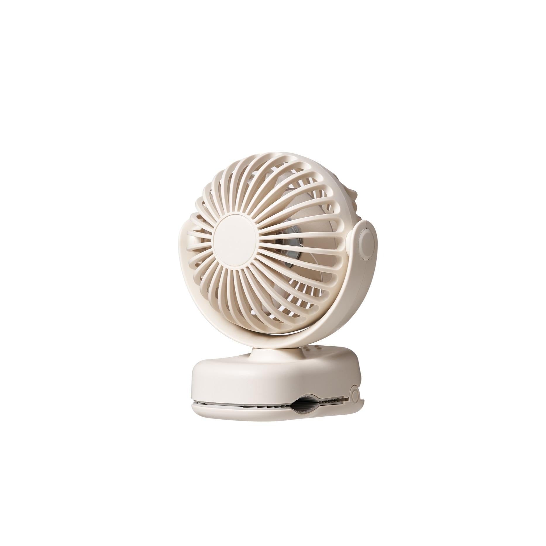 USB Clip-On Fan - Rechargeable 360В° Personal Fan for Stroller, Desk & Outdoors