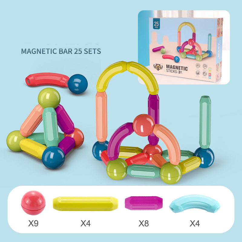 Magnetic Building Blocks Set - STEM Educational Construction Toy for Kids