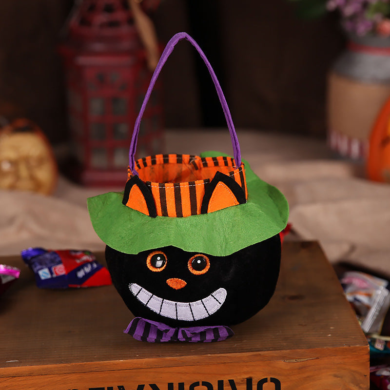 Cute Halloween Candy Bag Halloween Pumpkin Pattern Portable