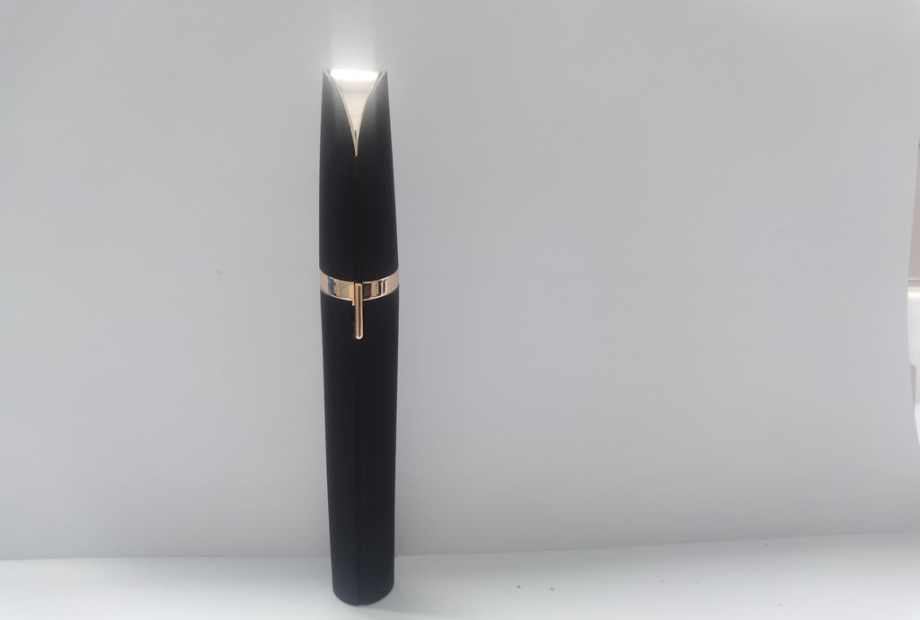 Mini Electric Eyebrow Trimmer - Painless Facial Hair Remover with LED Light
