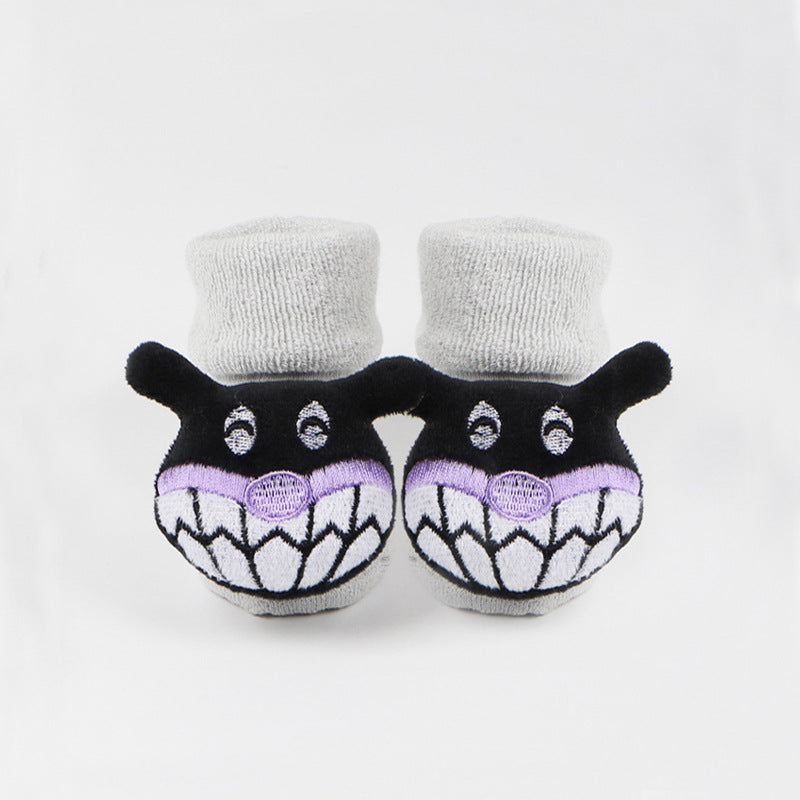 Baby Anti-Slip Socks - Soft Cotton Cartoon Grip Socks for Toddlers
