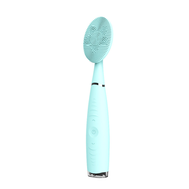Sonic Silicone Facial Cleansing Brush — Waterproof Pore Cleaner