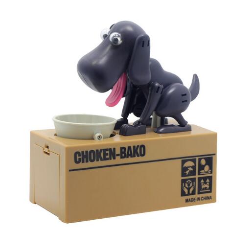 Robotic Dog Piggy Bank - Coin-Eating Money Box Savings Toy for Kids