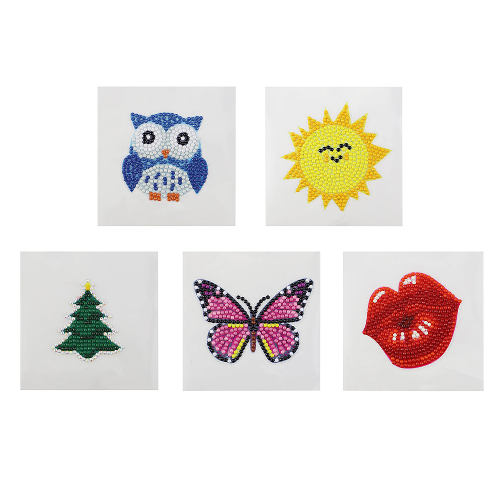 Kids 5D Diamond Painting Stickers Kit - DIY Gem Art Craft Set