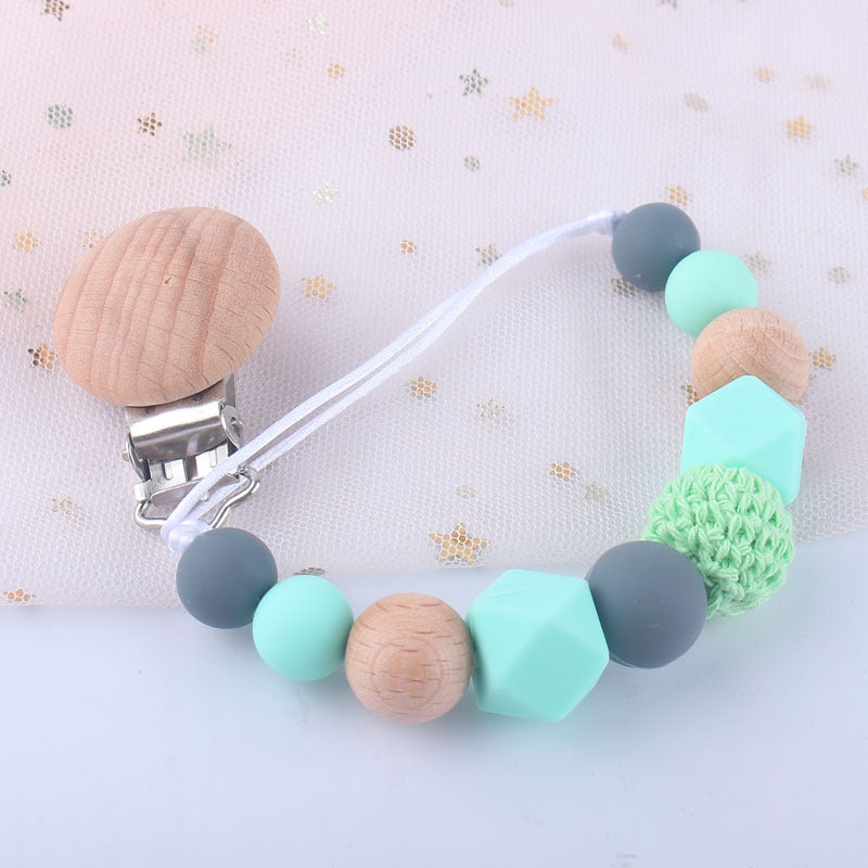 Baby Silicone Pacifier Clip Chain - Anti-Drop Soother Holder for Infants