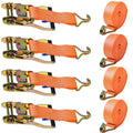 4X Heavy Duty Ratchet Ties Down Straps 50mm
