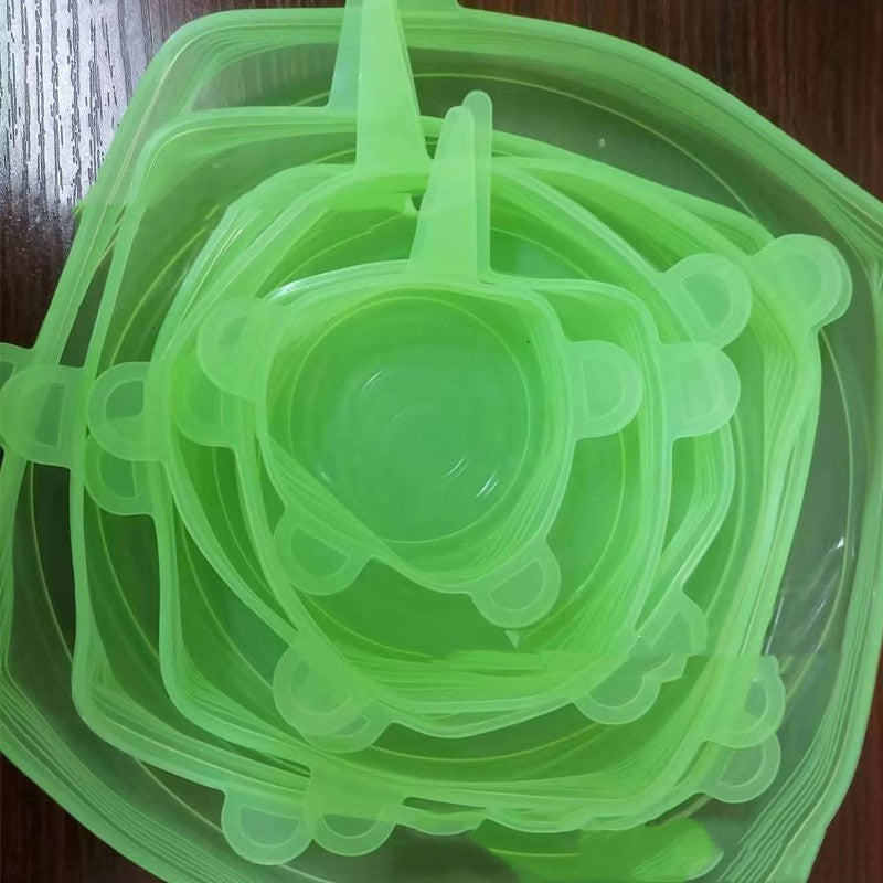 Reusable Silicone Stretch Lids — Set of 6 Airtight Food Covers