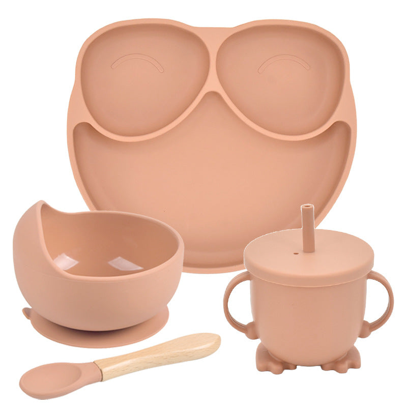 Baby Silicone Suction Divided Plate - Non-Slip Toddler Feeding Dish