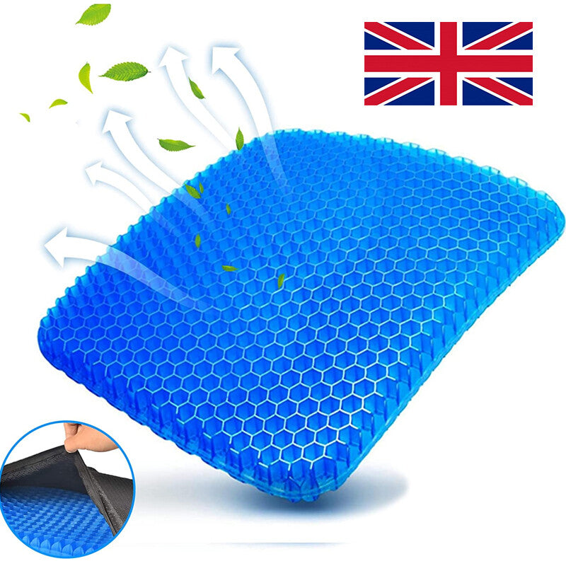 Honeycomb Breathable Gel Seat Cushion Cooling Double Thick