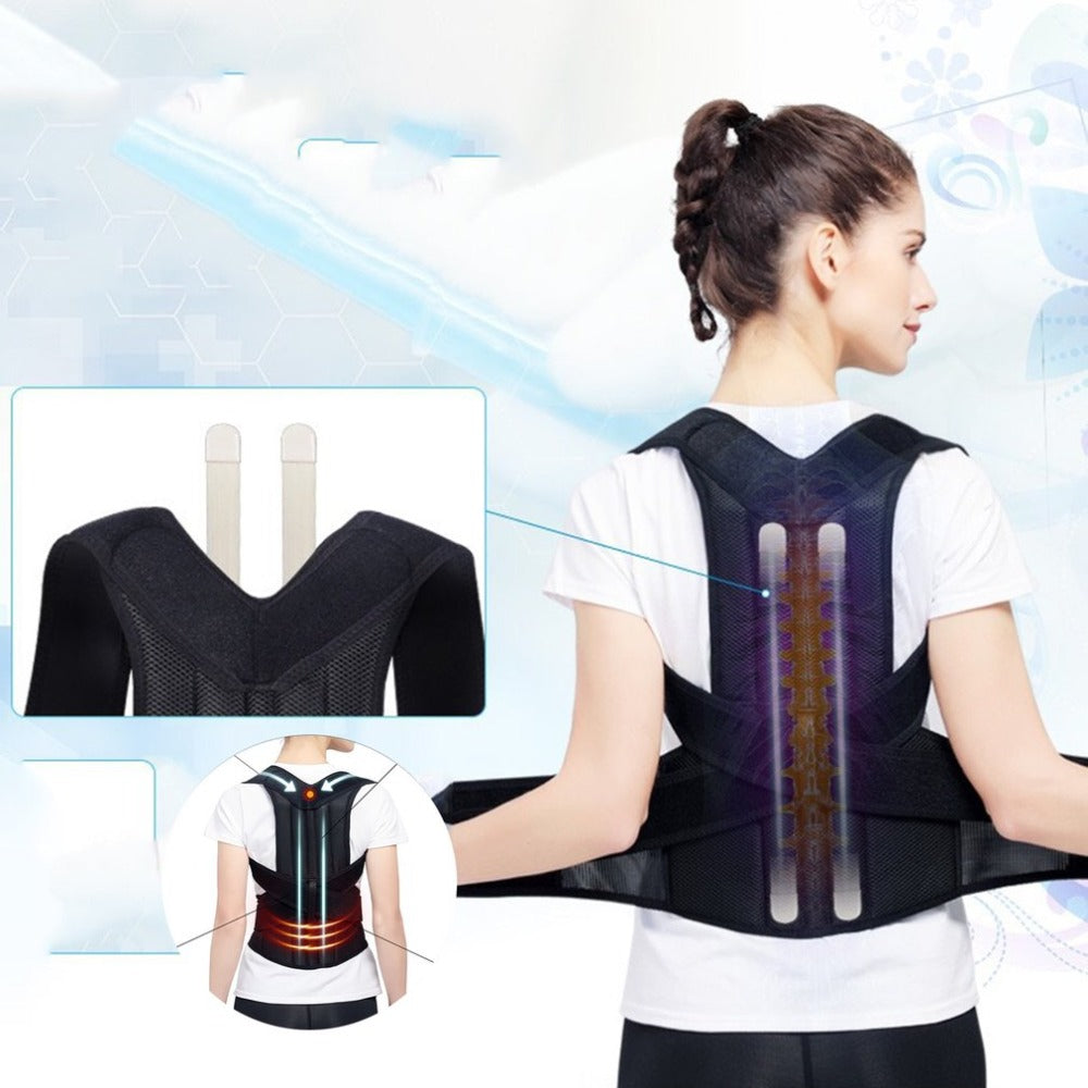 Posture Corrector Back Brace - Adjustable Support for Men & Women