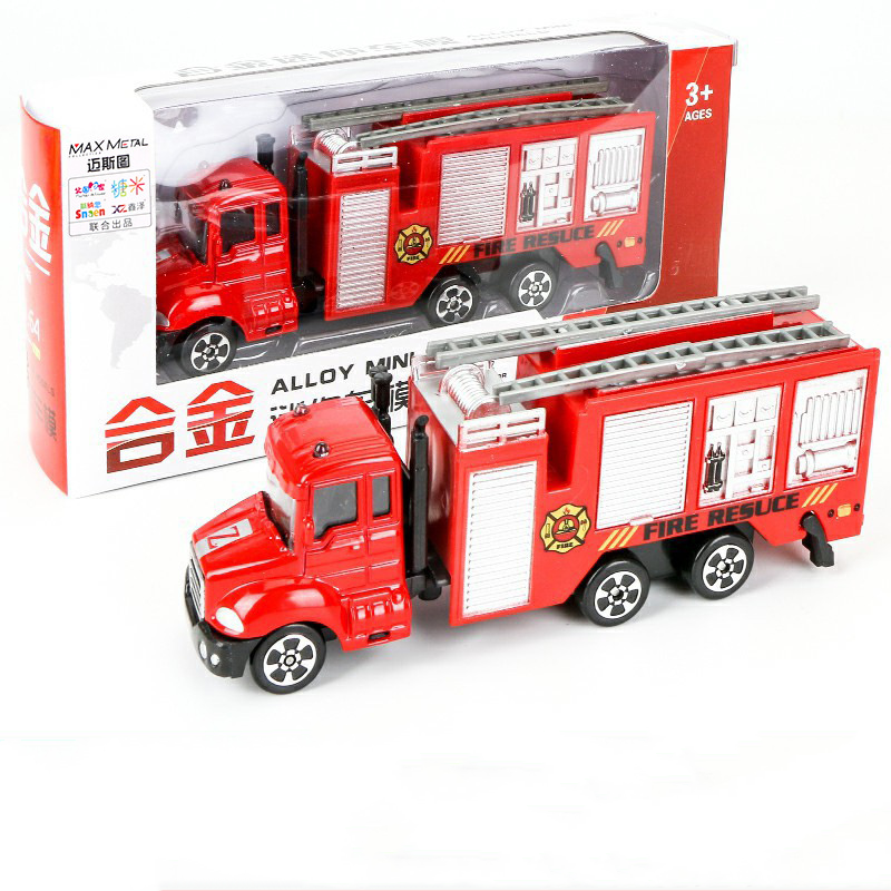 Kids Engineering Vehicle Toy - Construction & Rescue Trucks