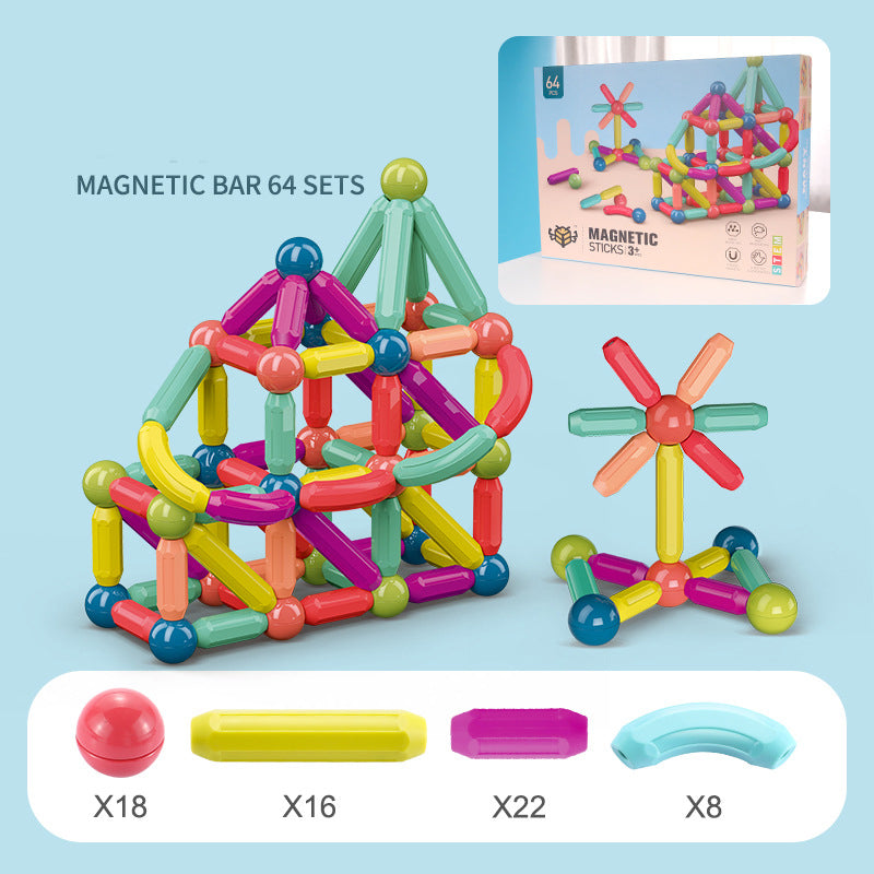 Magnetic Building Blocks Set - STEM Educational Construction Toy for Kids
