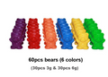 Rainbow Counting Bears - Montessori Sorting and Counting Math Toy