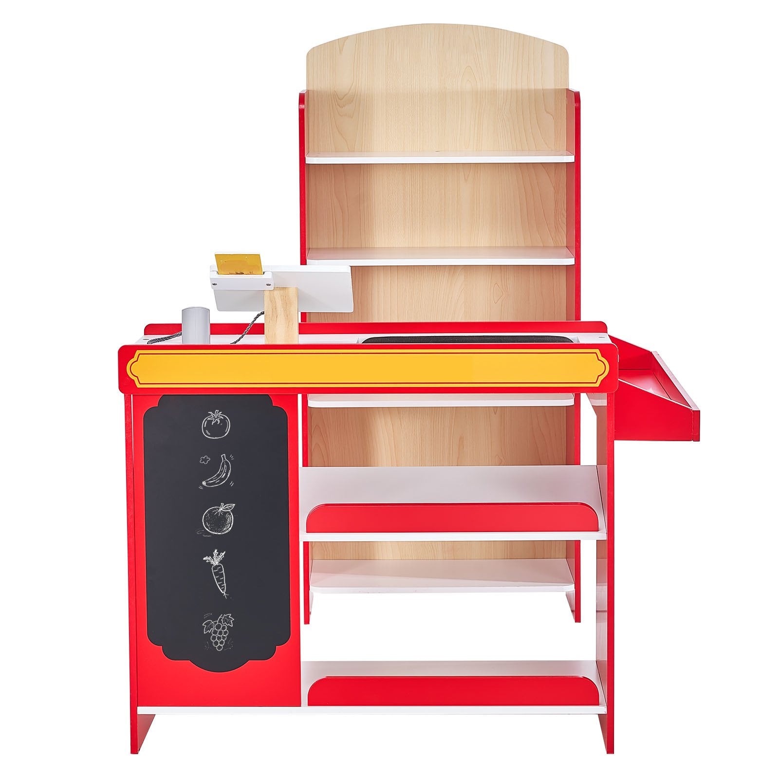 Kids Supermarket Playset - Pretend Grocery Store with Cash Register