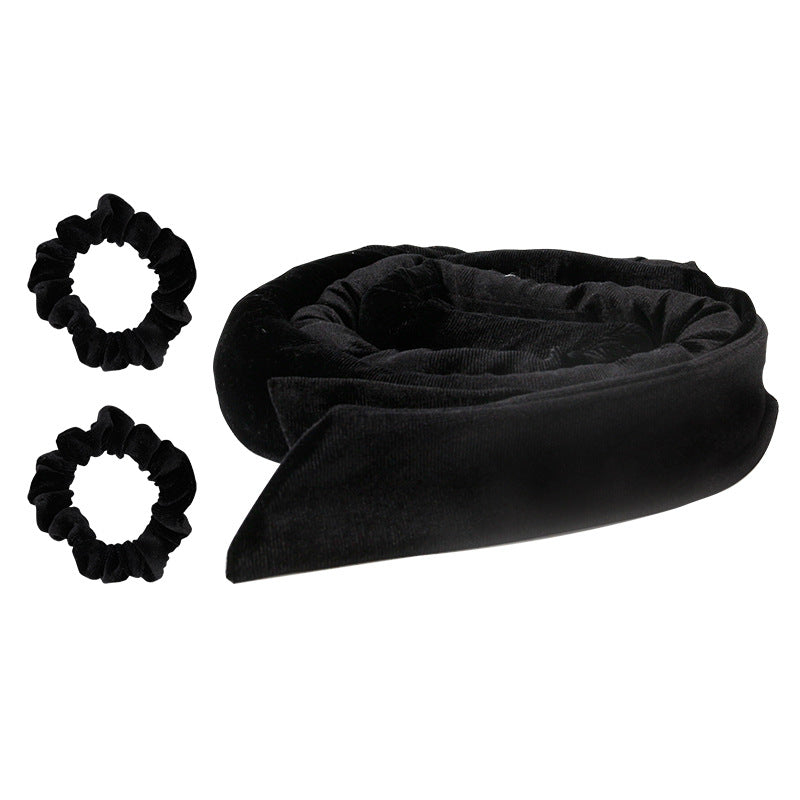 Black heatless hair curler