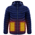 Men Heated Puffer Jacket Electric Heating Coat Insulated Hood