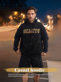 Fashionable Solid Color Long Sleeved Printed Hoodie For Both Men