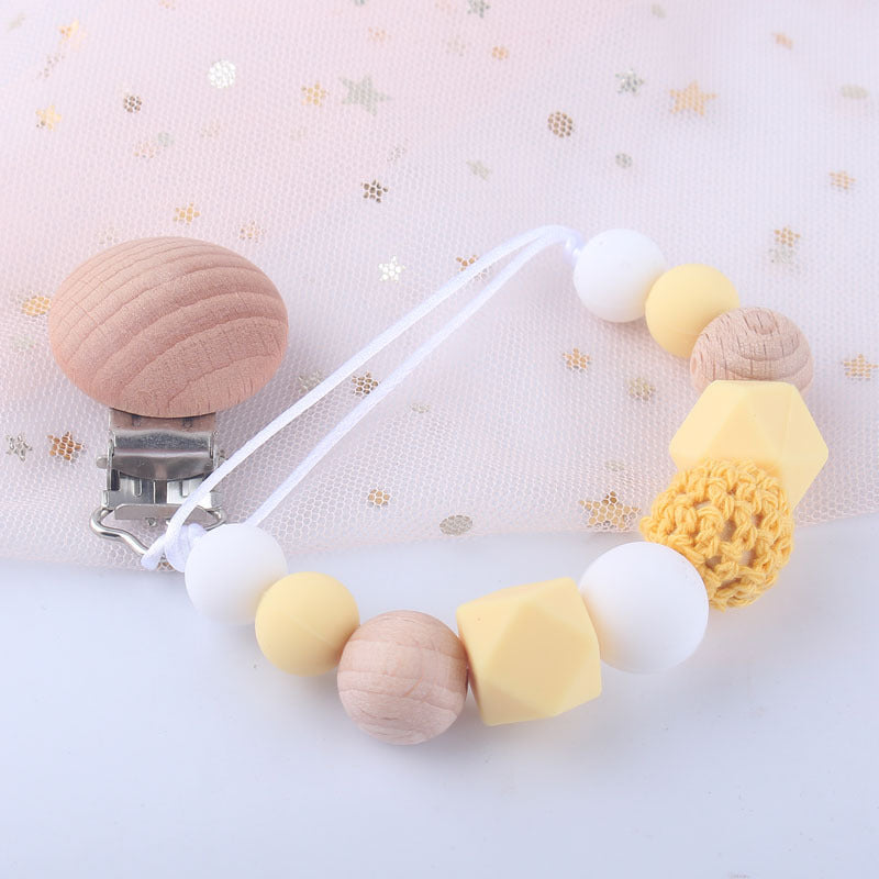 Baby Silicone Pacifier Clip Chain - Anti-Drop Soother Holder for Infants