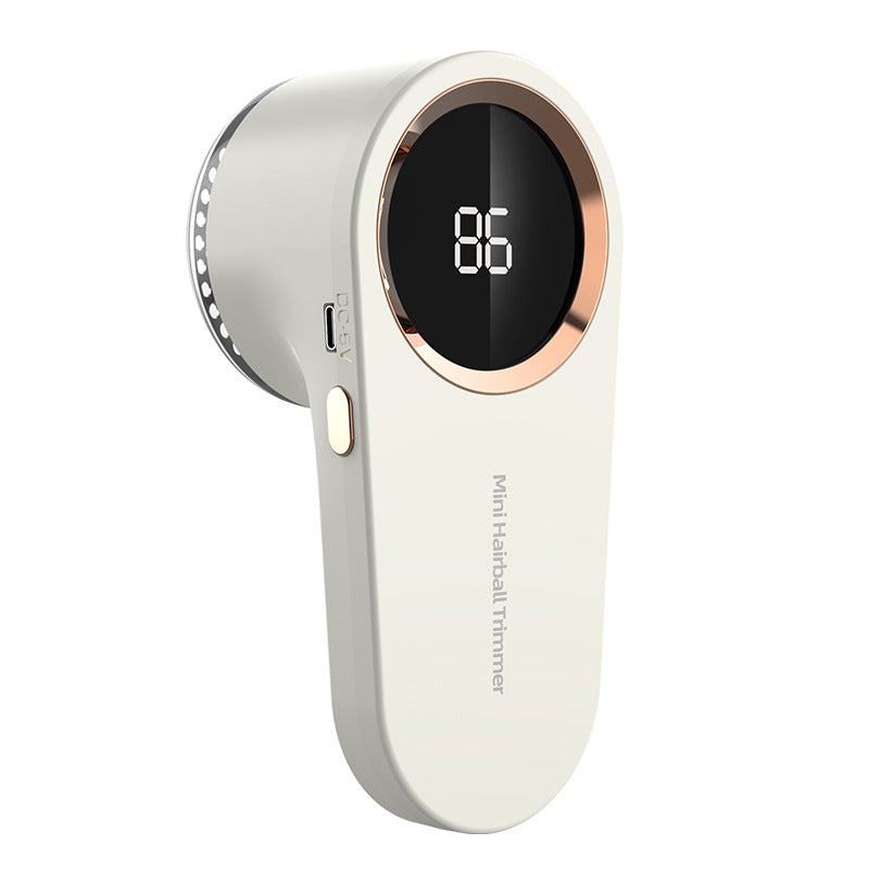 Beige electric lint remover