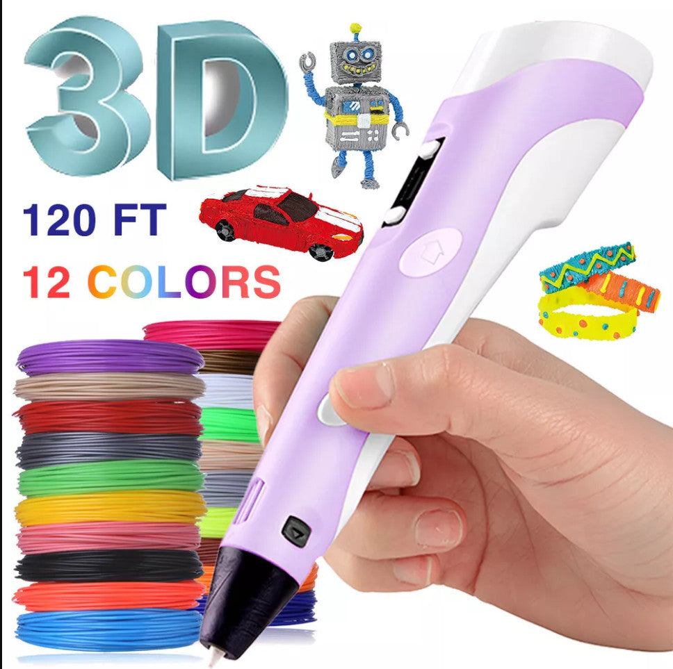 3D Printing Pen Set Doodle PLA Filament Printer Drawing 12