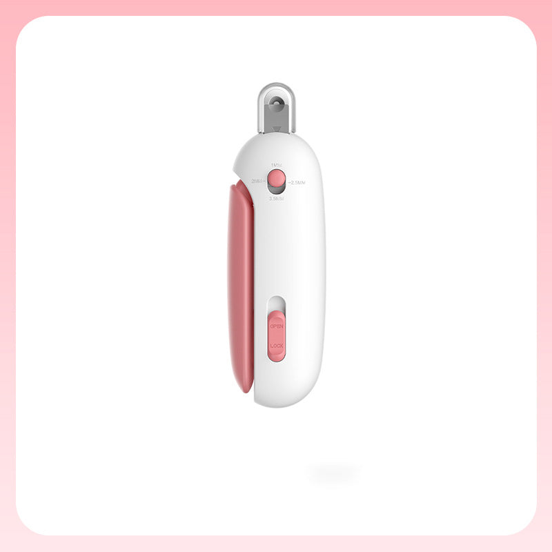 Pet Nail Scissors - Gravity Push Safety Trimmer for Cats & Small Dogs