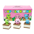 Mini Dinosaur Pop Clicker Set (3-Pack) - 3D Printed Fidget Desk Toys