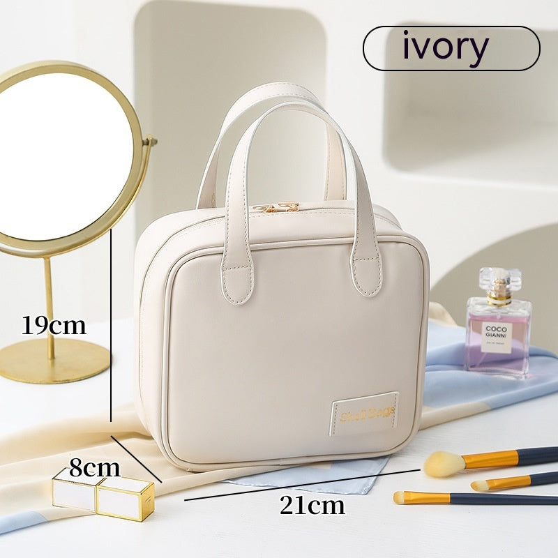Shell Travel Makeup Bag — Large Capacity Cosmetic Organizer
