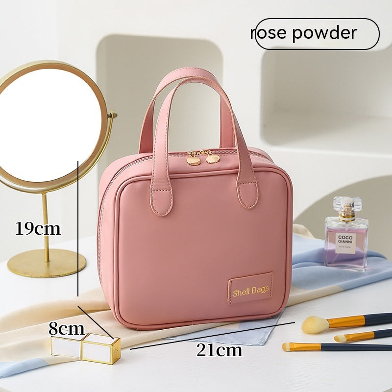 Shell Travel Makeup Bag — Large Capacity Cosmetic Organizer