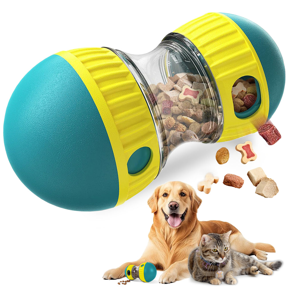 Dog Puzzle Treat Ball - Adjustable Slow-Feeder Enrichment Toy for Dogs