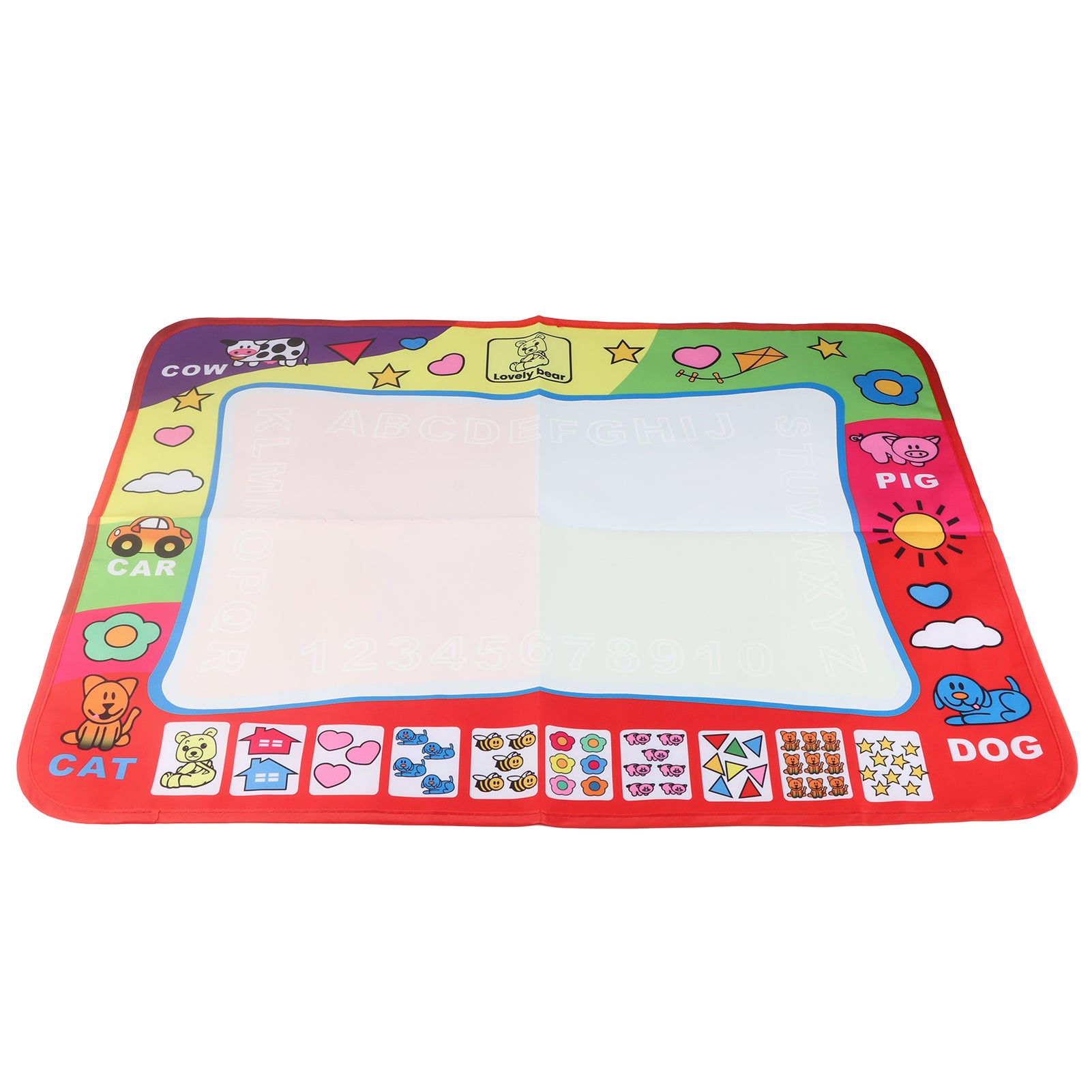 Water Drawing Doodle Mat - Reusable Mess-Free Painting Board with Pen for Toddlers