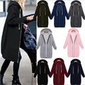 Men's Hooded Fleece Jacket - Warm Sherpa-Lined Zip Hoodie
