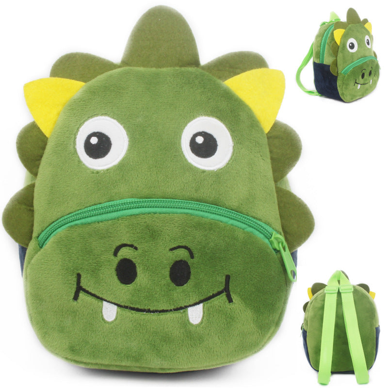 Cute Plush Animal Backpack - Soft Kindergarten School Bag for Kids
