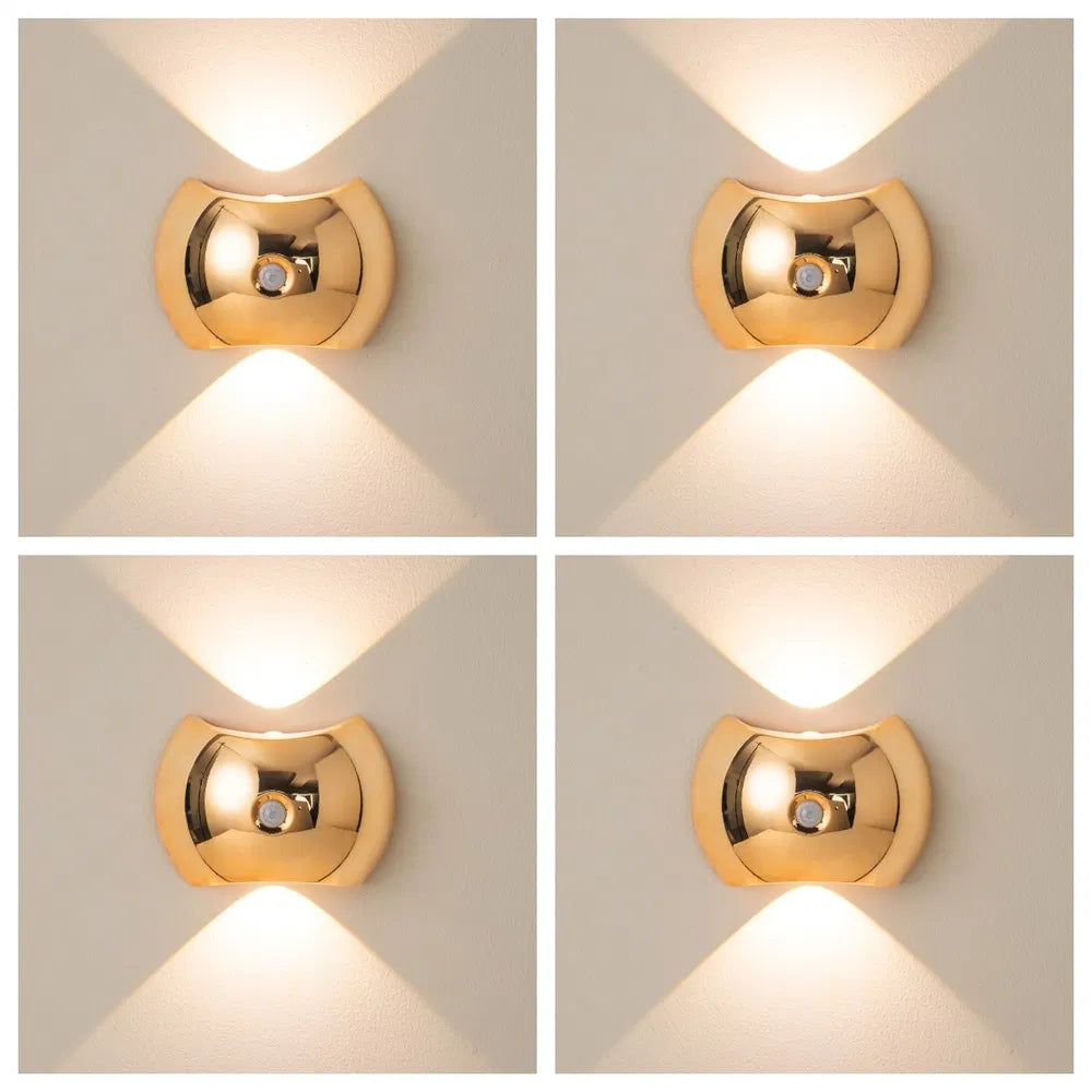Motion Sensor Indoor Wall Lights - Rechargeable Luxury LED Accent Lamps