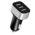 3-Port 30W Car USB Charger - Fast Charging Adapter for Phones & Tablets