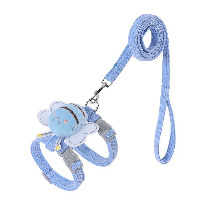 Cat Wing Harness & Leash Set - Adjustable Escape-Proof Vest for Cats & Small Dogs