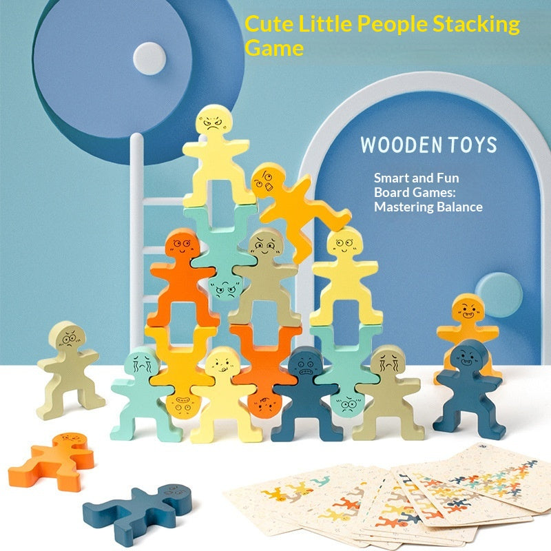 Wooden Stacking Tower Tumbling Blocks Game for Kids