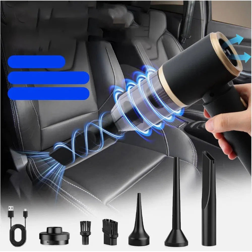 Cordless Handheld Vacuum Cleaner - 13000Pa 4-in-1 Rechargeable Car & Home Vac