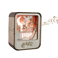 3D Wooden Puzzle Castle Music Box - DIY Model Kit with Night Light