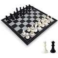 Magnetic Travel Chess Set - 9.8in Folding Board with Storage for On-the-Go Games