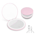 Travel Makeup Mirror With LED Light