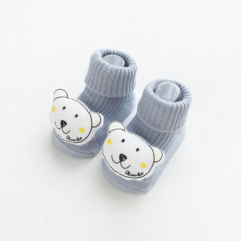 Baby Non-Slip Grip Socks - Cute Anti-Skid Floor Socks for Toddlers