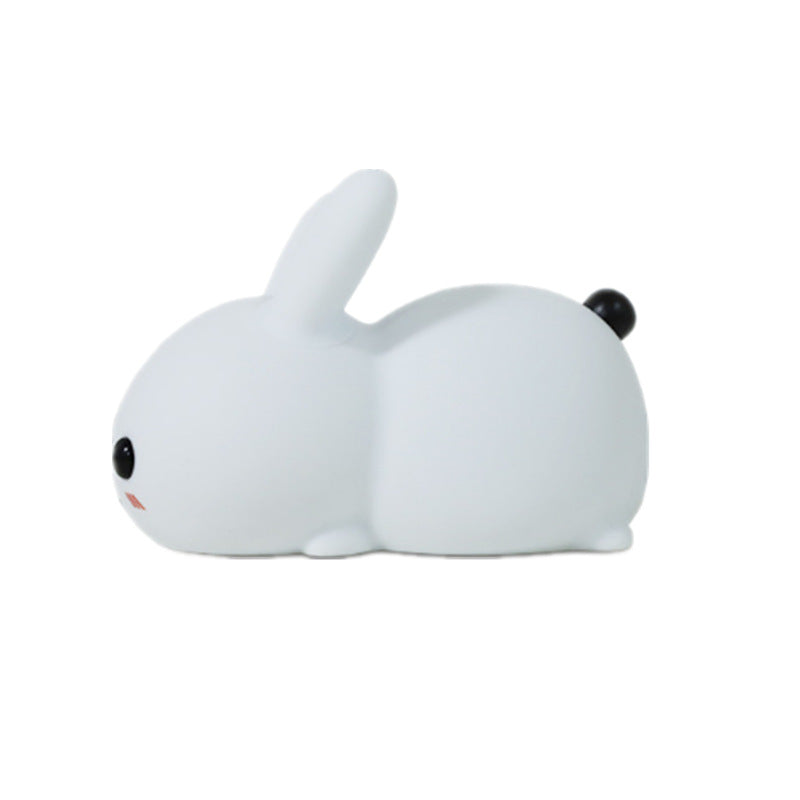 Cute Rabbit Night Light - Silicone Dimmable LED Lamp for Kids Bedroom
