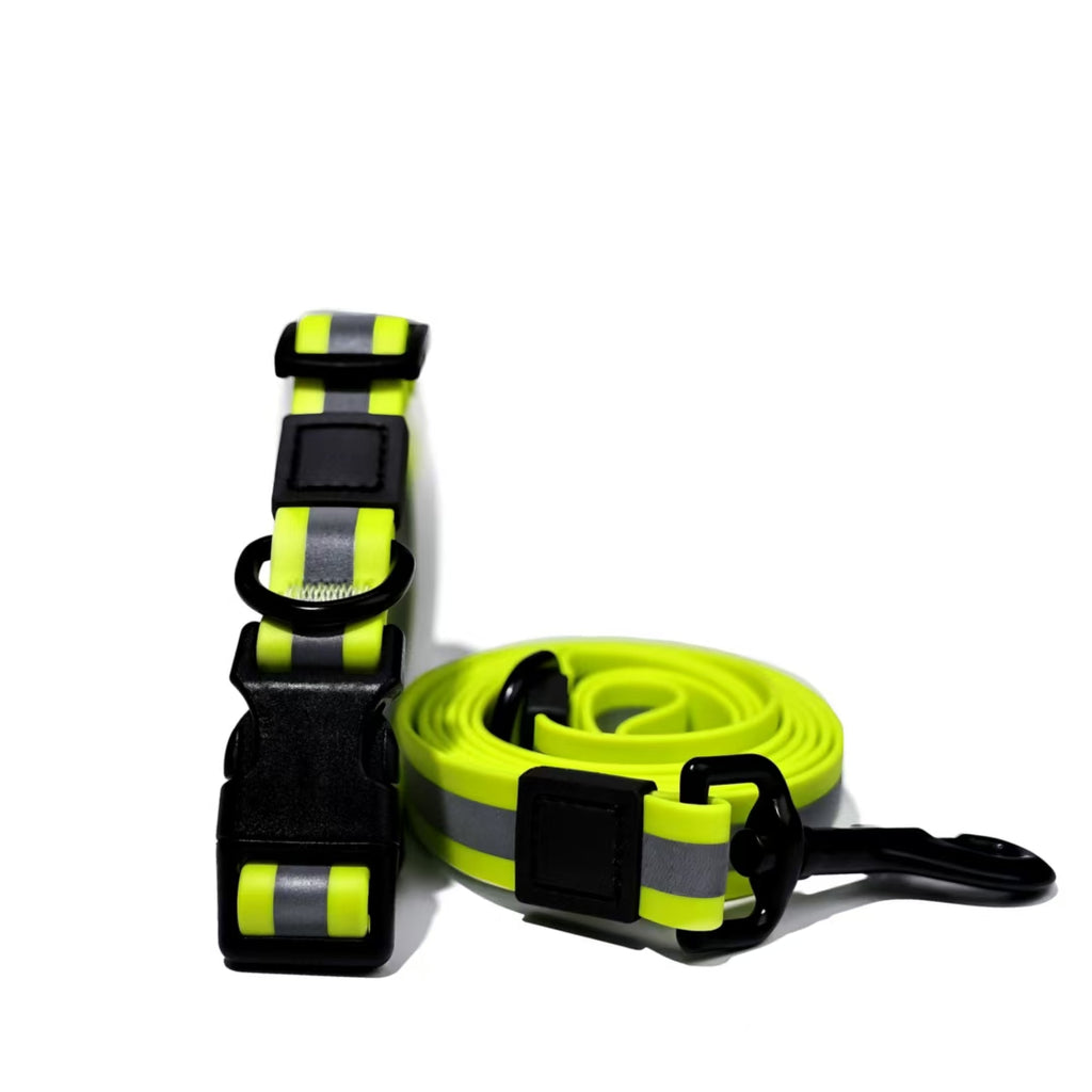 Reflective Dog Leash - High-Visibility Nylon Lead for Safe Night Walks
