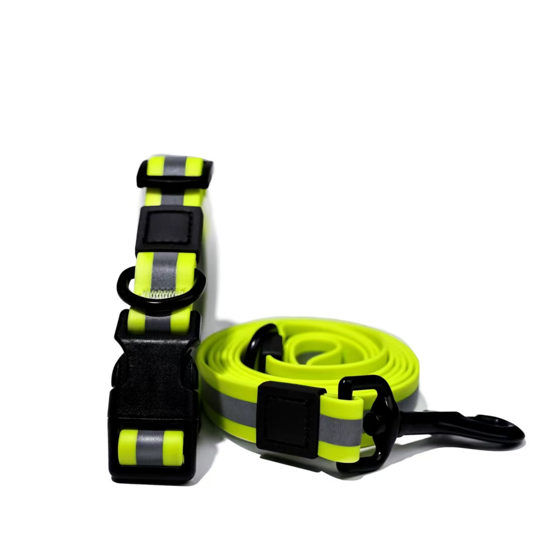 Reflective Dog Leash - High-Visibility Nylon Lead for Safe Night Walks