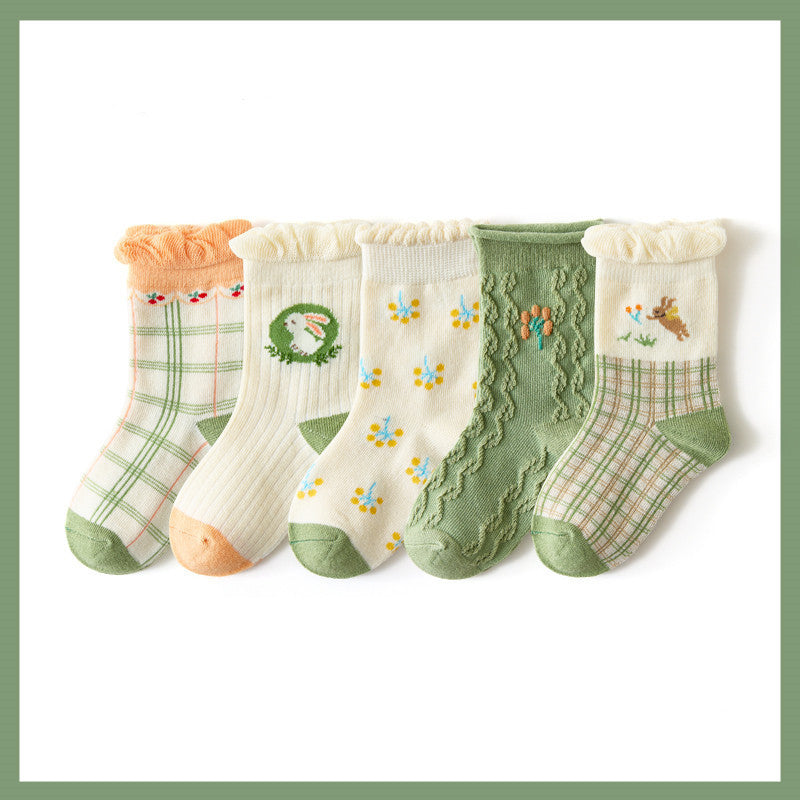 Cartoon Animal Kids Cotton Socks - Soft Breathable Children Socks