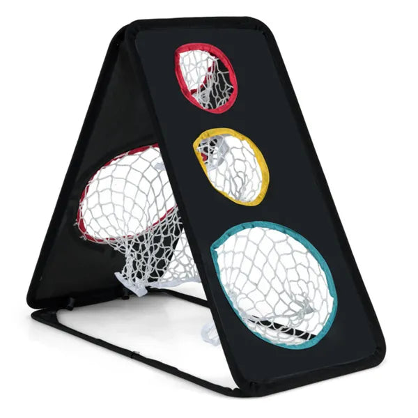 Double-Sided Golf Chipping Net - 5 Target Zones Backyard Practice Net for Short Game Training