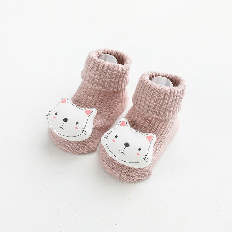 Baby Non-Slip Grip Socks - Cute Anti-Skid Floor Socks for Toddlers