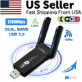 AC1200 USB WiFi Adapter - Dual-Band 5GHz Wireless Network Dongle for PC & Laptop
