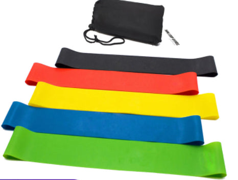 Resistance Bands Set - 5-Piece Exercise Loop Bands for Home Workout & Yoga