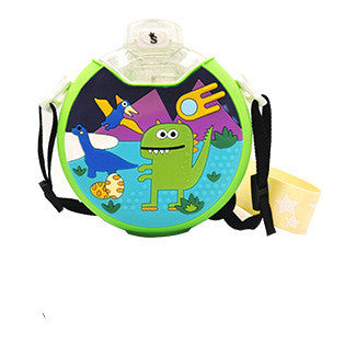 Cute Donut Water Bottle for Kids - 380ml Portable Straw Bottle, Fun Animal Designs